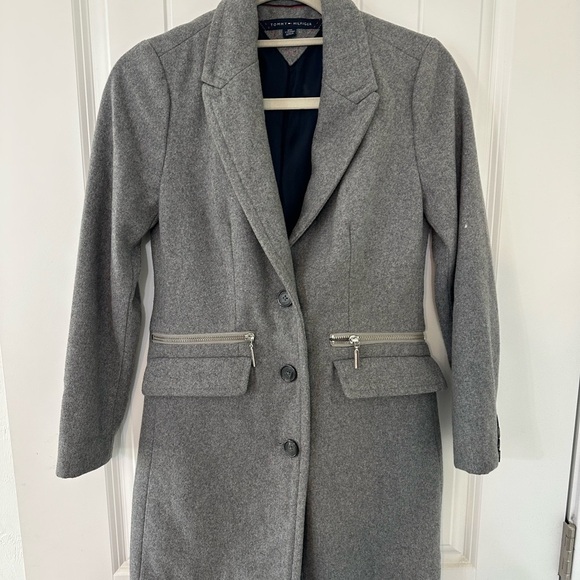Tommy Hilfiger Jackets & Blazers - Tommy Hilfiger Charcoal Trench Coat